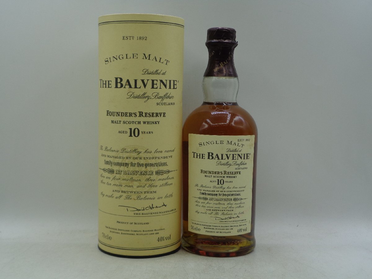 最低価格 【同梱OK商品】THE BALVENIE FOUNDER'S RESERVE 10年