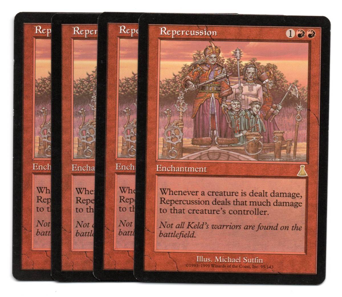 100%新品，大得価 MTG 反動/Repercussion 英語 4枚セット(赤)｜売買されたオークション情報、yahooの商品情報をアーカイブ公開 - オークファン ノーマルカード