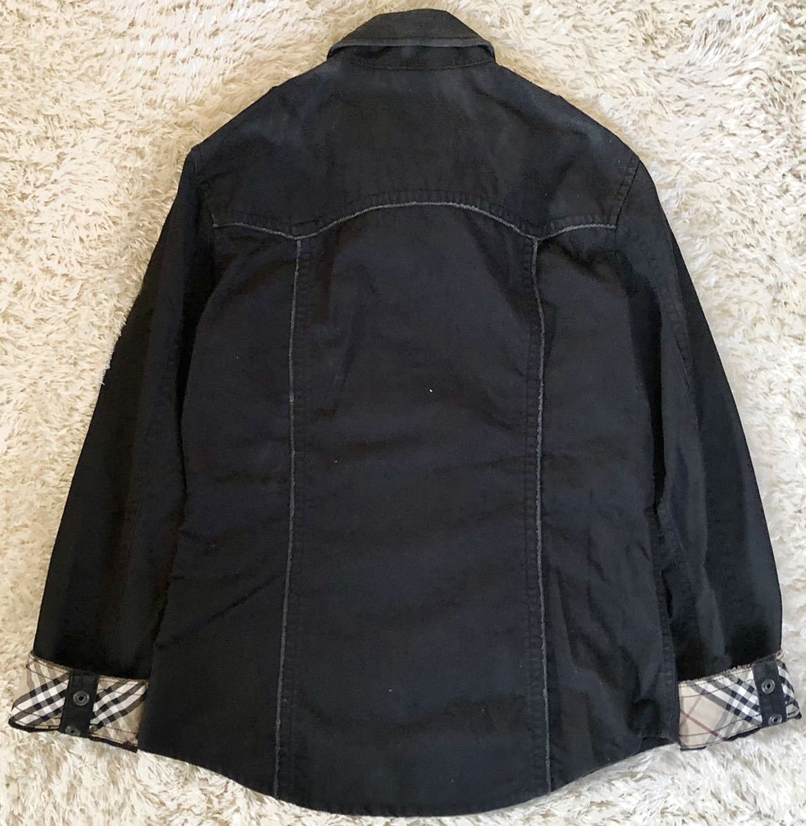 希少Lサイズ バーバリーブラックレーベル デニムジャケット ジージャン