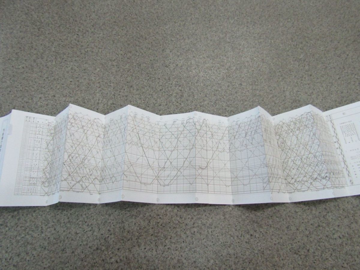 鉄道資料 東海道線 列車運行図表 平成5年12月 改正