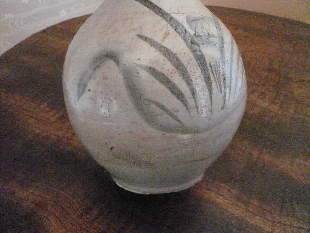 江戸時代 古伊万里染付草花蜻蛉文船徳利（1603–1867CE） 徳利 古伊万里