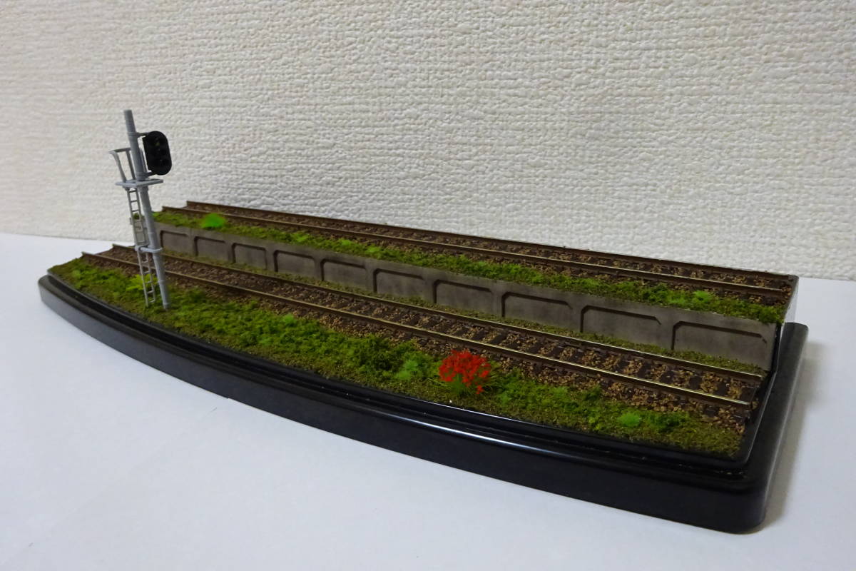 ハンドメイド　HOゲージ 車両展示台 ジオラマ ケース付き HOゲージ 車両展示台・ジオラマ （クリアケース付） / 鉄道模型 HO