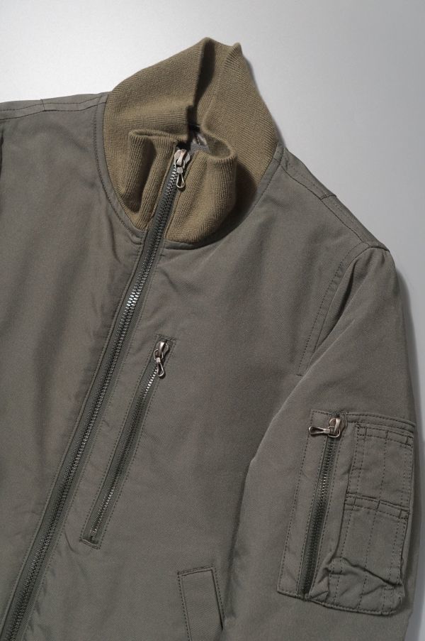 GI3656◎アタッチメント/ATTACHMENT*メンズ1/MA-1 ダブルジップ 中綿 