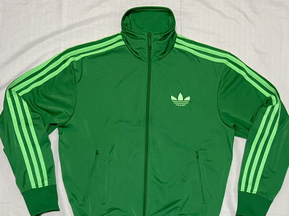 レア色 美品 adidas オリジナルス 緑 ファイヤーバード ジャージ