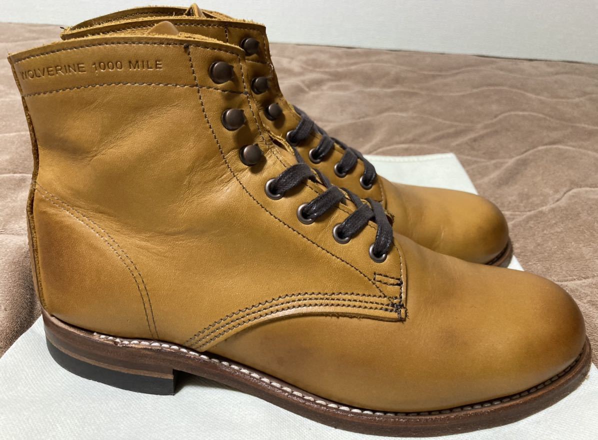 WOLVERINE ウルヴァリン 1000マイルブーツ W05848 TAN US7.5D 25.5cm 