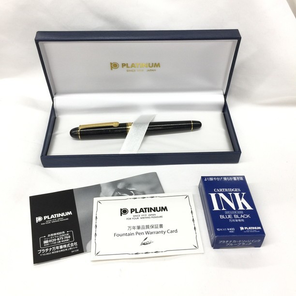 2025，正規品 1311595 PLATINUM 万年筆 3776 ペン先14K 箱 カードリッジインク 説明書付き(プラチナ)｜売買されたオークション情報、yahooの商品情報をアーカイブ公開 - オークファン プラチナ