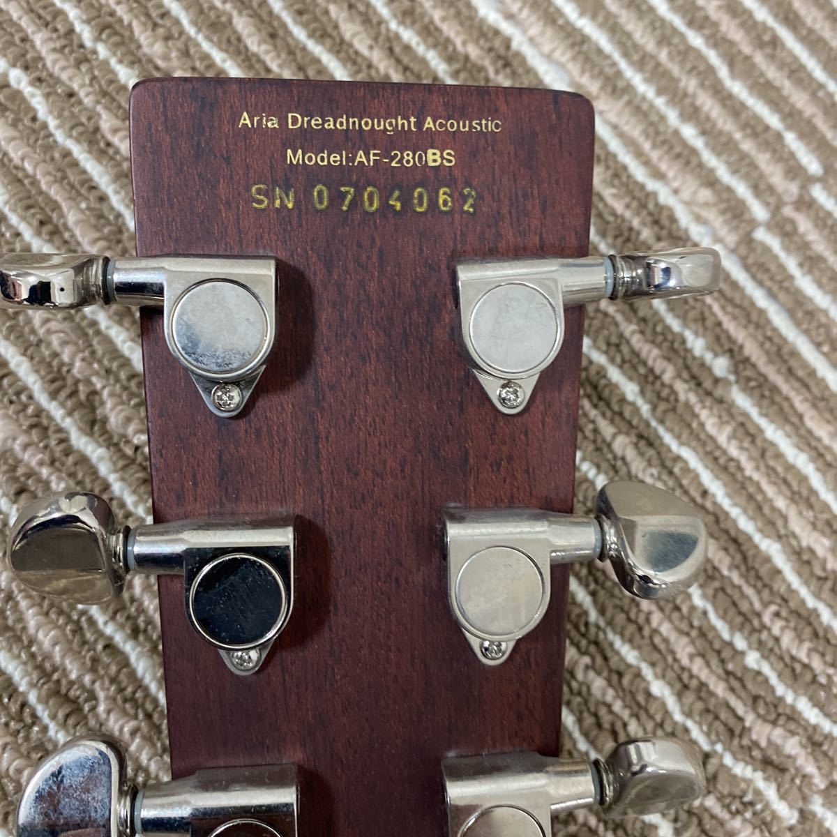 Aria Dreadnought AF280bs Acoustic Guitar Solid Top | eBay