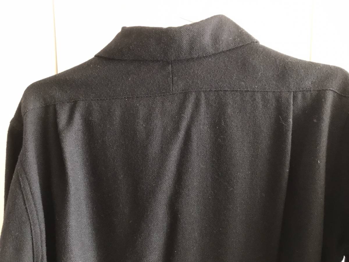 美品 DRY BONES ウール切り替えリブシャツ サイズ36 S ドライボーンズ 50S ロカビリー 日本製 フィフティーズ ロックンロール ルード Dry Bones DRY Pullover Leopard Shirt◆◆2トーンヒョウ柄プルオーバーシャツ◆DC-636