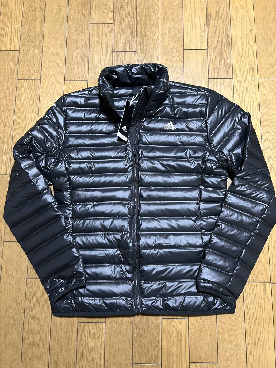  adidas アディダス ダウンジャケット〔L〕 ライトダウン ダウン80% フェザー20% ブラック 正規品 今期モデル(ジャンパー、ブルゾン)｜売買されたオークション情報、yahooの商品情報をアーカイブ 男性用