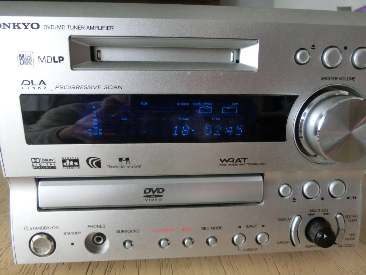 ONKYO オンキョー ミニコンポ FR-7GXDV（音出しOKだけど ジャンクにて