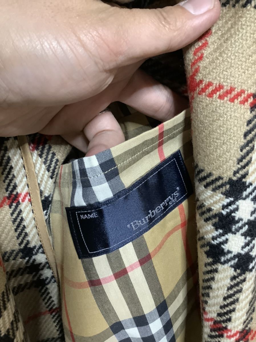 ステンカラーコート Burberrys バーバリーズ BURBERRY BURBERRYS(バーバリーズ) バーバリー ベージュ ステンカラー コート - ウールライナー付き イングランド製 &frasl; ノバチェック ロング ライナー付き