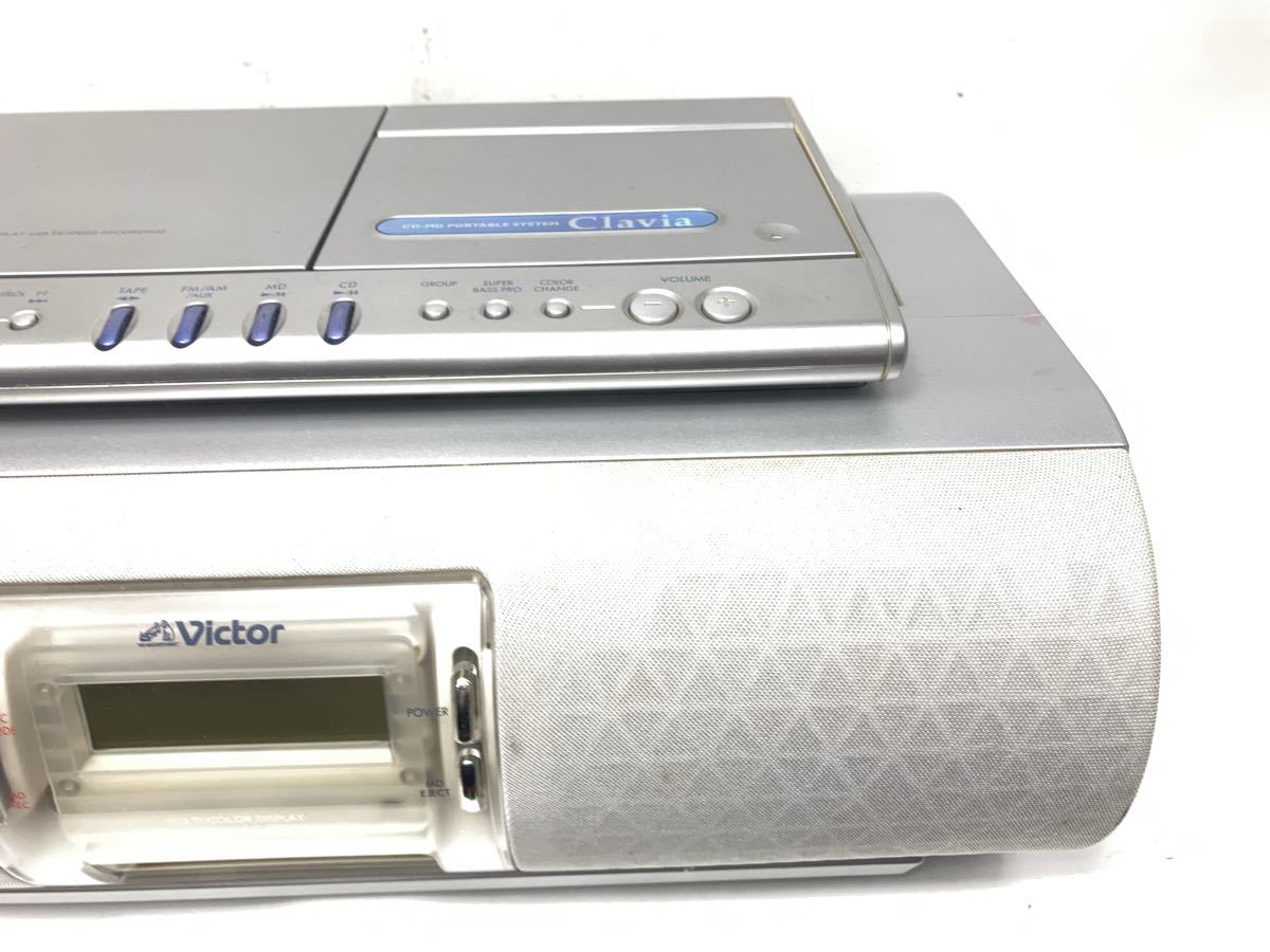 Victor ビクター Clavia CD MDラジカセ ポータブルシステム