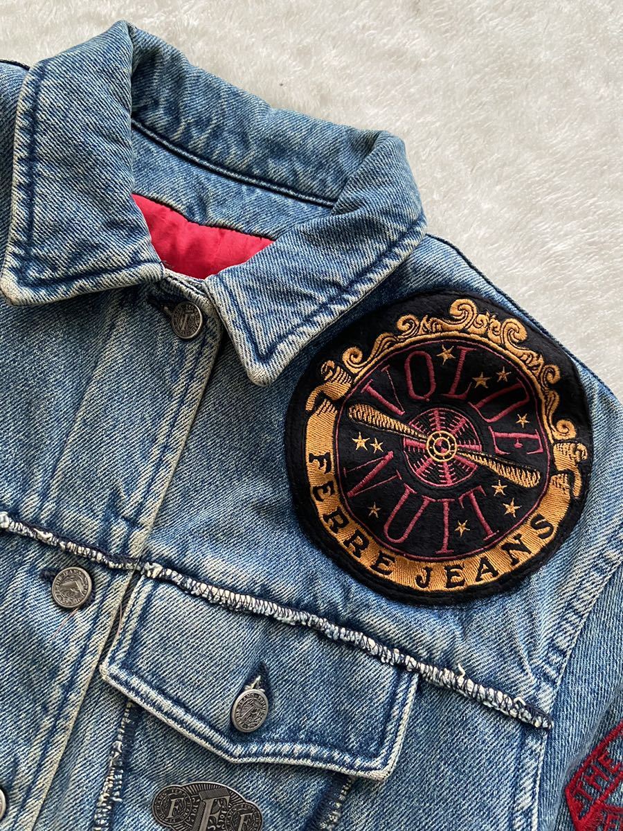 ヴィンテージ FERRE JEANS size34 イタリア製デニムジャケット 