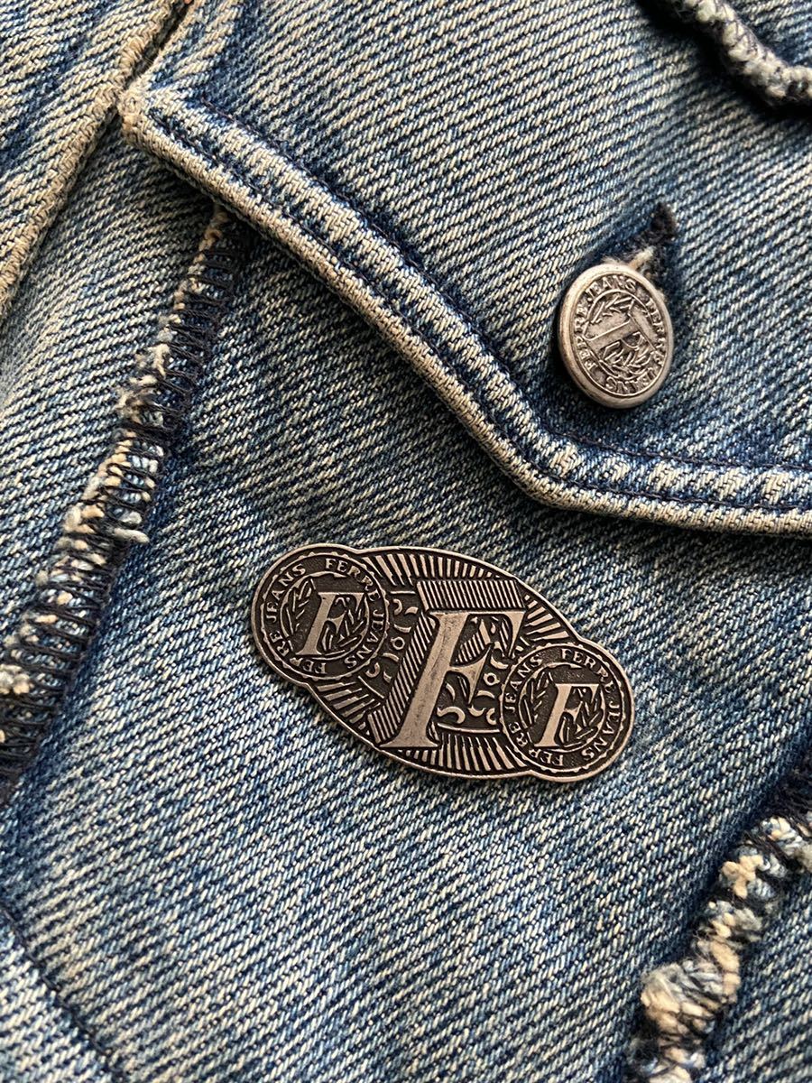 ヴィンテージ FERRE JEANS size34 イタリア製デニムジャケット 