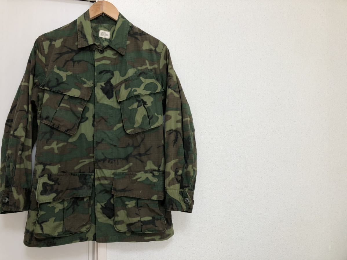 1968年ヴィンテージ MADE IN USAアメリカ製APPAREL CORP OF AMERICA カモフラ 迷彩 ジャングルファティーグジャケットsize XSMALL SHORT
