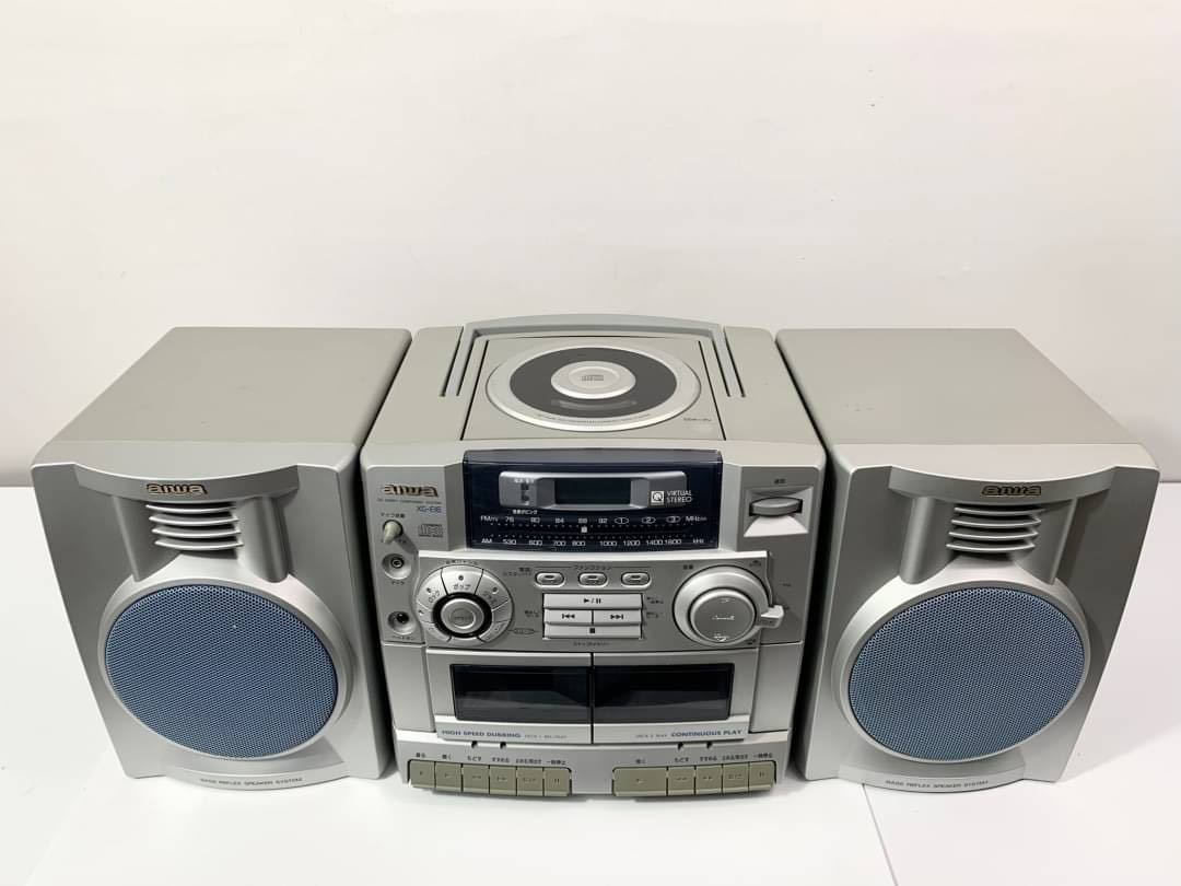 aiwa XG-S303 カセットコンポ 美品 カセット使用不可 aiwa アイワ CDミニコンポ XG-S909 修理チャレンジ！パート3 audio