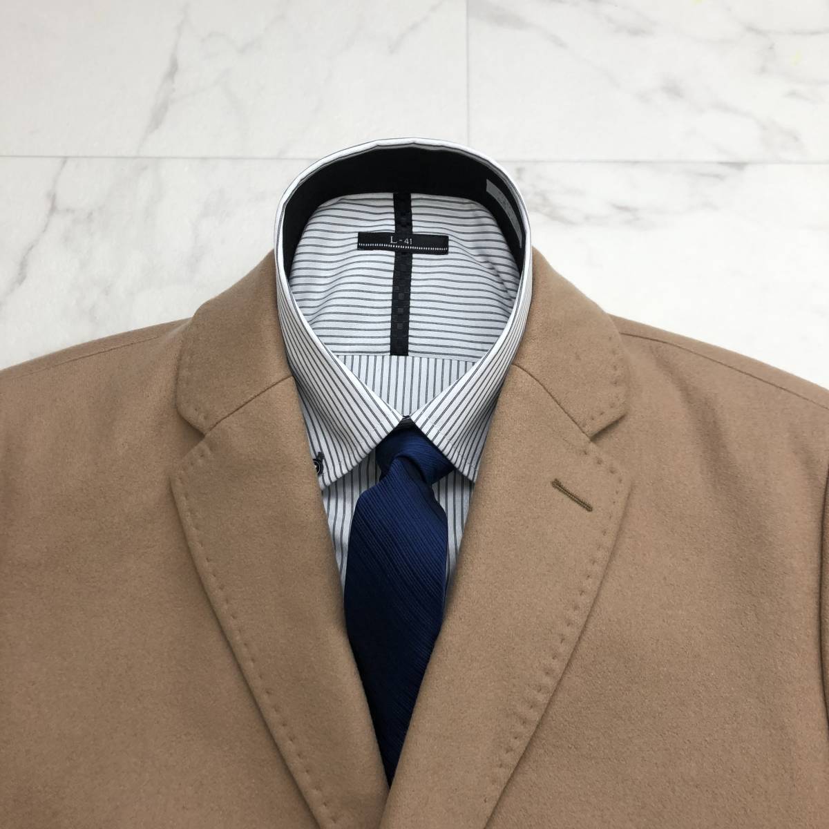圧巻キャメルカラー☆ヒューゴボス【HUGO BOSS】チェスターコート