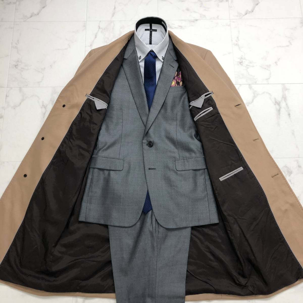 圧巻キャメルカラー☆ヒューゴボス【HUGO BOSS】チェスターコート