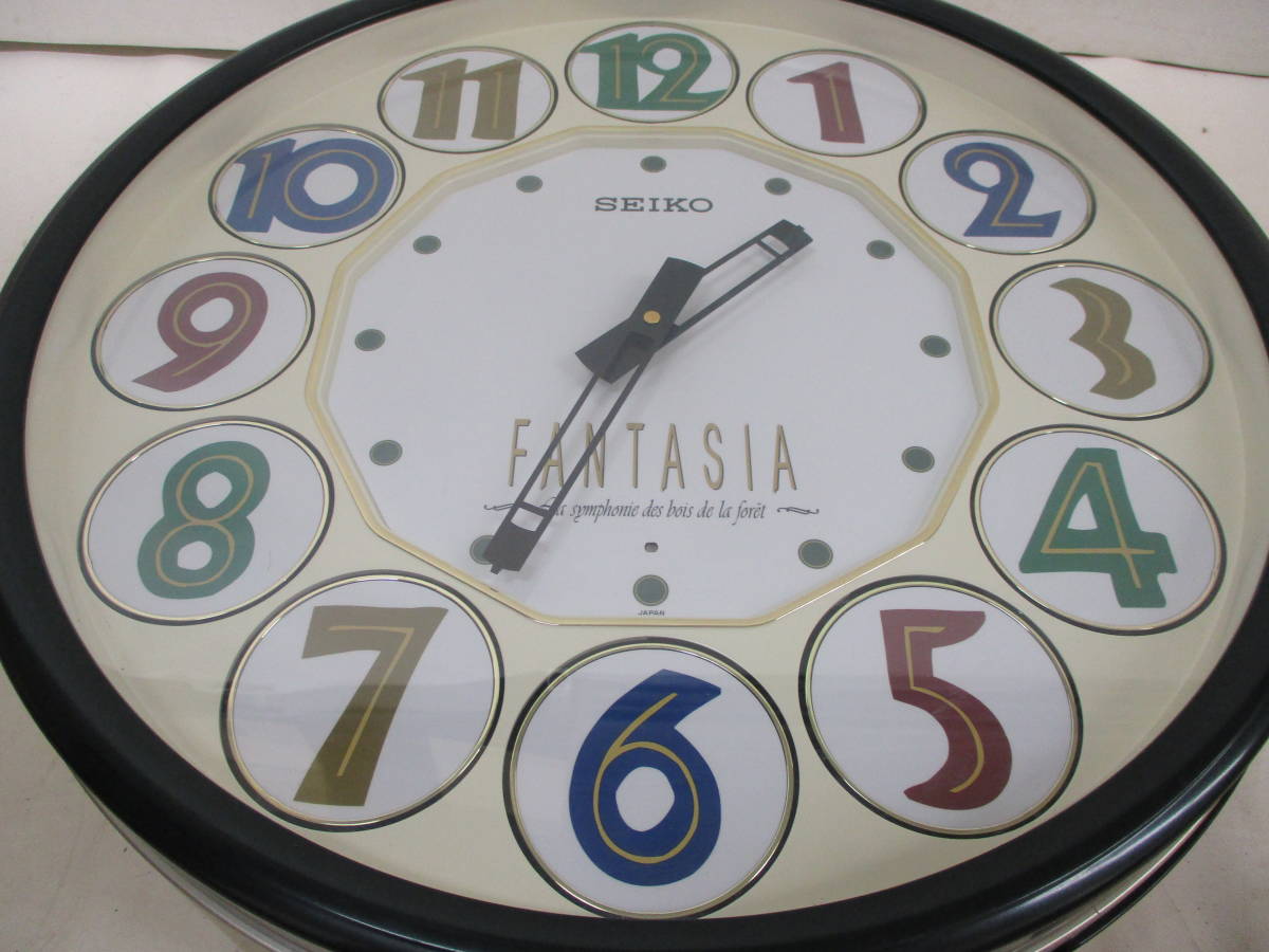A-747棚15 動作確認済み SEIKO FANTASIA RE540M からくり時計 セイコー