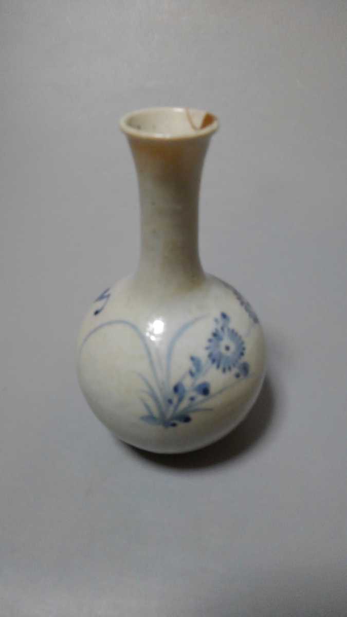 李朝 鹿 鶴 兎 亀 竹 梅 分院 朝鮮 骨董品 花瓶 壺 陶器 染