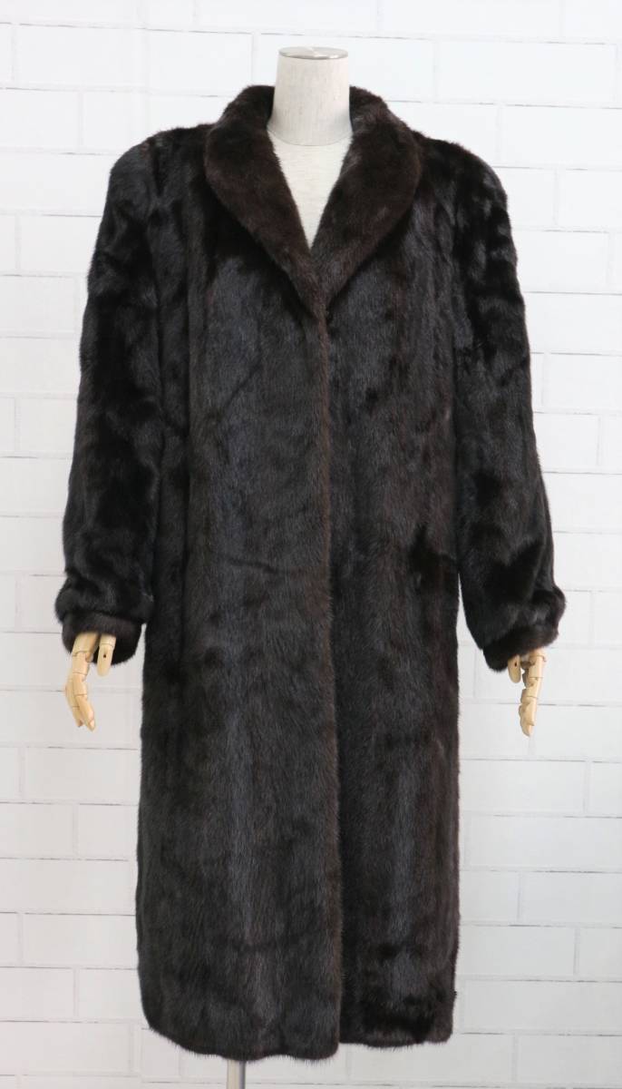 BLACKGLAMA ミンクコート ロング □ダークミンク□ロングコート□着丈