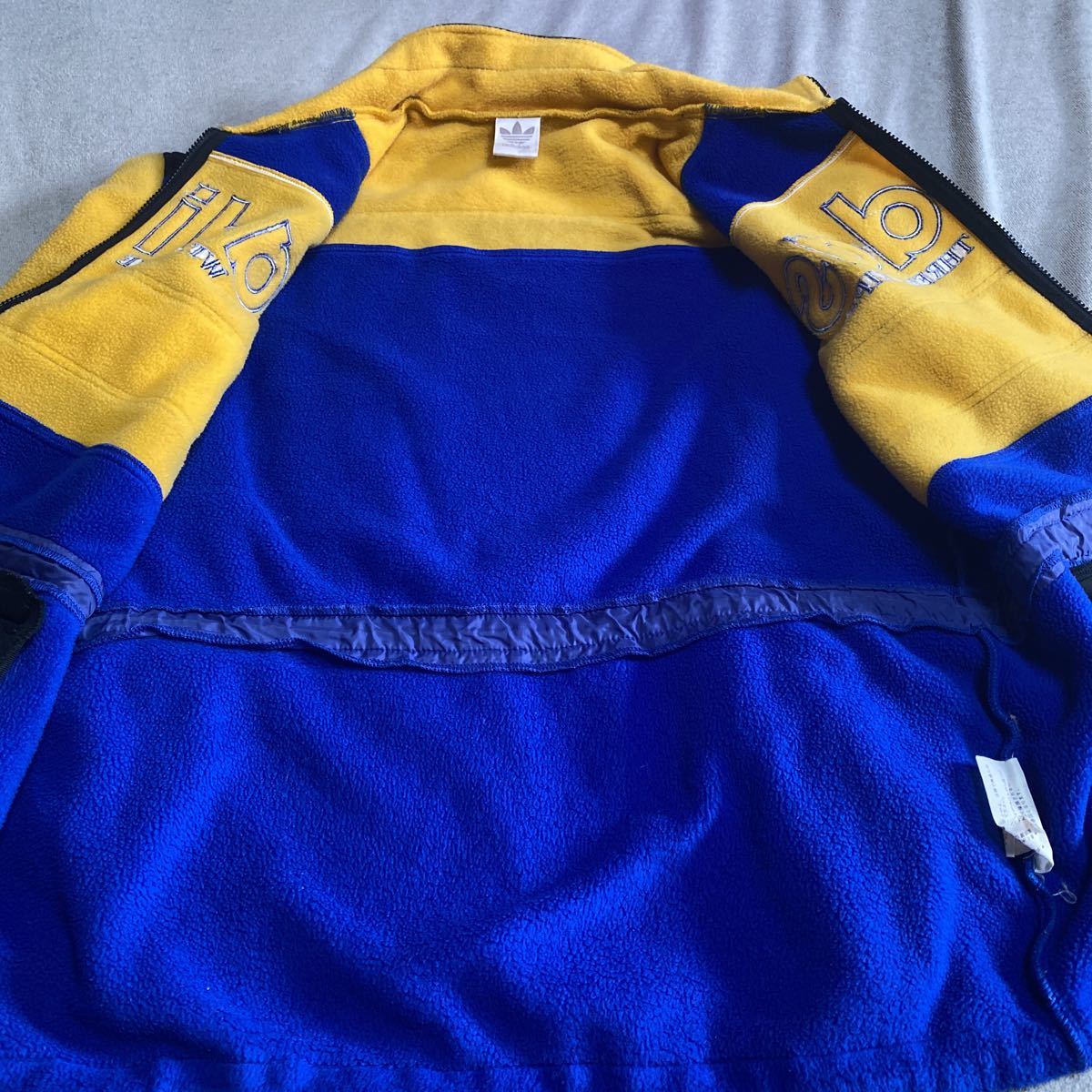 90s old adidas アディダス デサント製 ビッグロゴ フリース