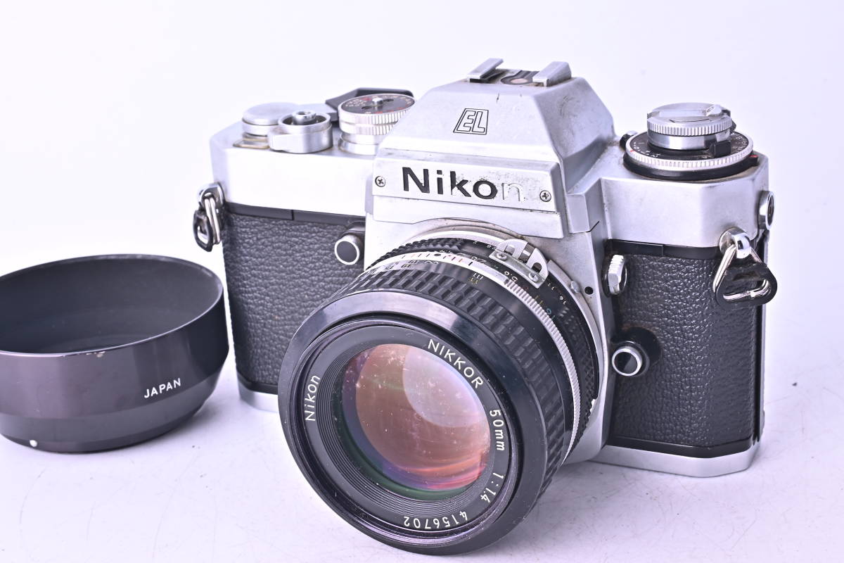 【送料無料，限定セール】 S5-4034 Nikon ニコン EL Ai NIKKOR 50mm f/1.4 一眼レフフィルムカメラ マニュアルフォーカス(ニコン)｜売買されたオークション情報、yahooの商品情報をアーカイブ公開 - オークファン マニュアルフォーカス