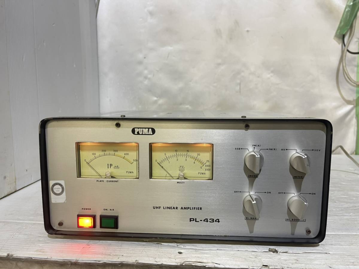 PL-434 PUMA - Yahoo!オークション リニアアンプ 430MHz 430Mhzリニア