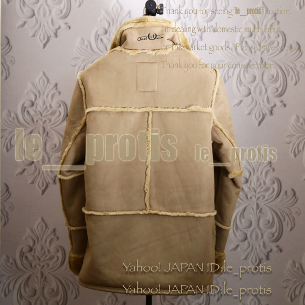新品□フランス*Vintage トスカーナ ムートンコート ベージュ/L □極寒 