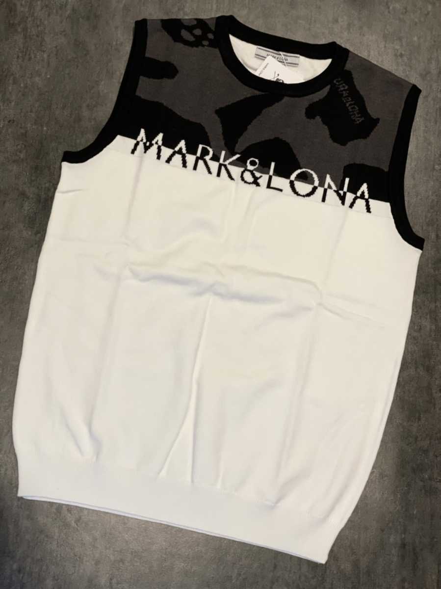  MARK&LONA マークアンドロナ XLサイズ カモフラージュ ニットベスト ホワイト白 ストレッチ ゴルフ(その他)｜売買されたオークション情報、yahooの商品情報をアーカイブ公開 - オークファン ベスト