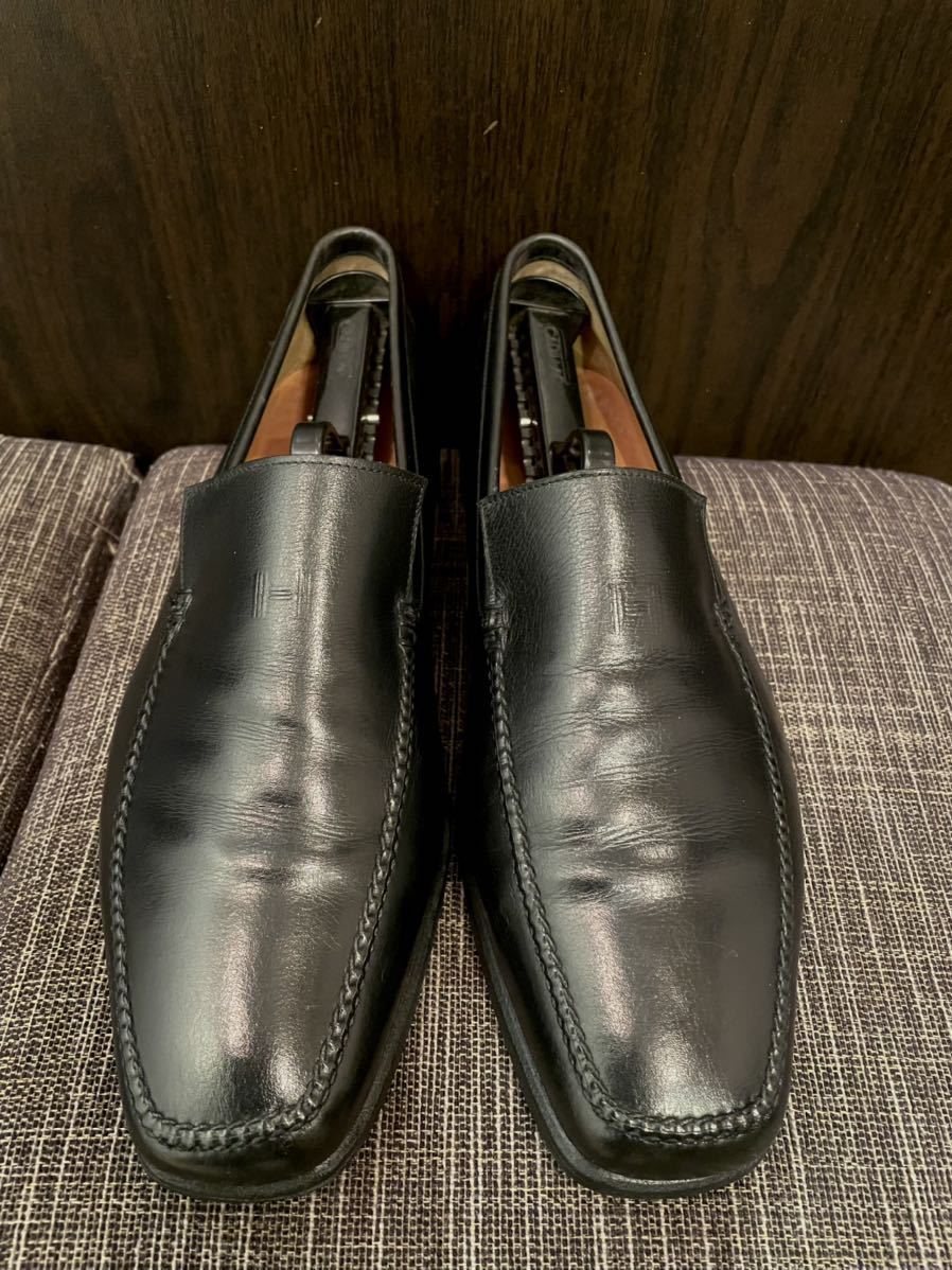 美品 HERMES エルメス ローファー シューズ メンズ スリッポン 革靴