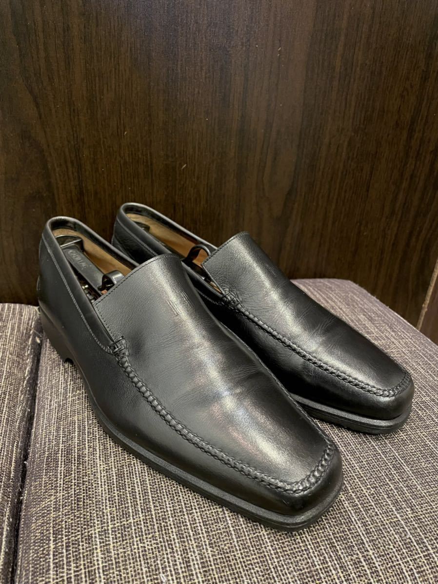 美品 HERMES エルメス ローファー シューズ メンズ スリッポン 革靴