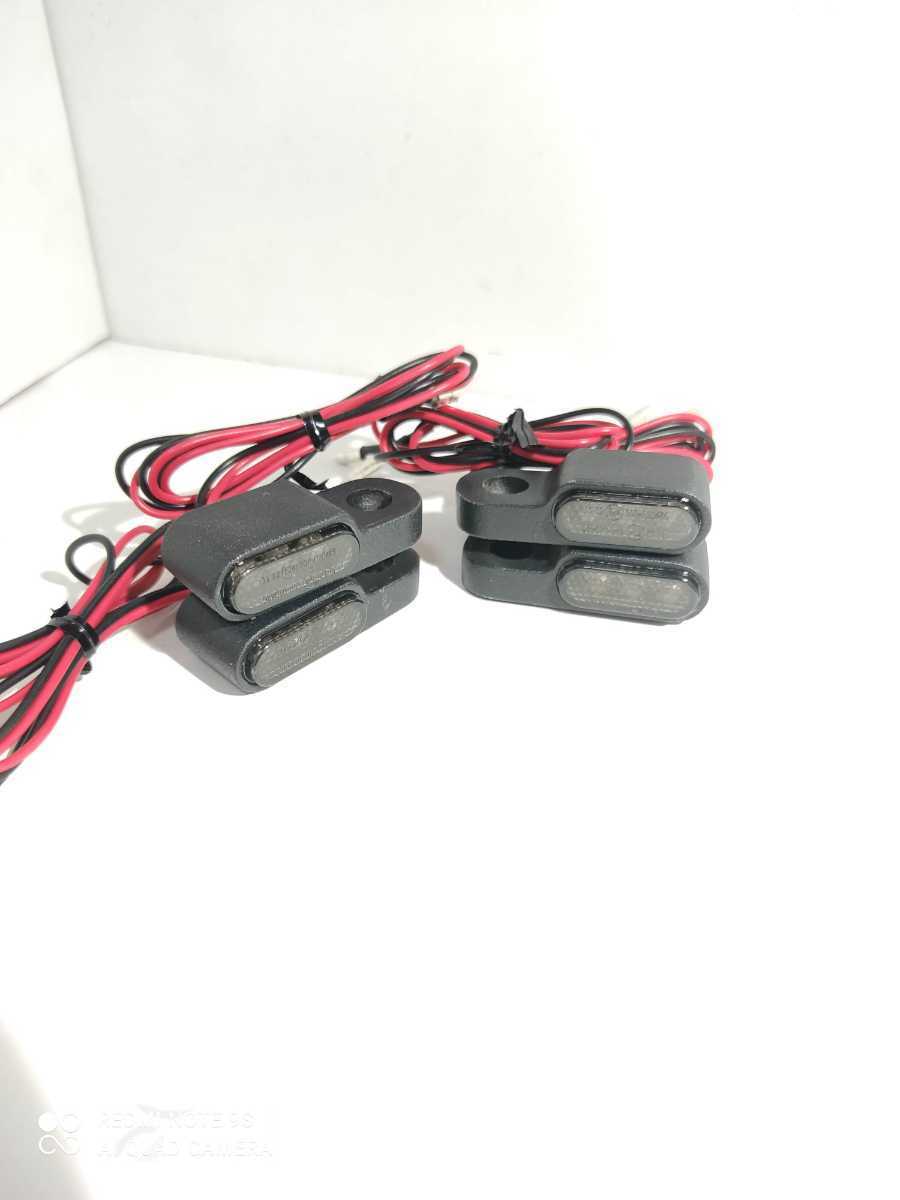 LED ブラック 超小型 LEDウインカー Fastline 汎用 バイク LED超小型