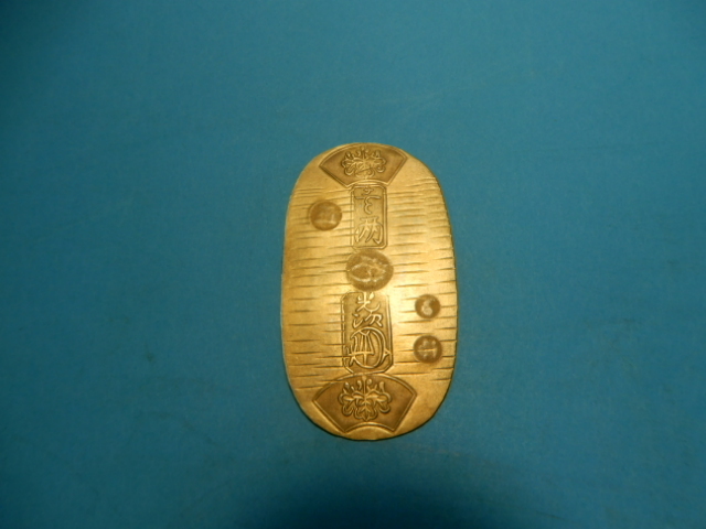 時代　安政　小判　金　正字小判　馬　神　約56mm×32mm　重量約8.8g　鑑定書付き　古銭　コレクション　J-2