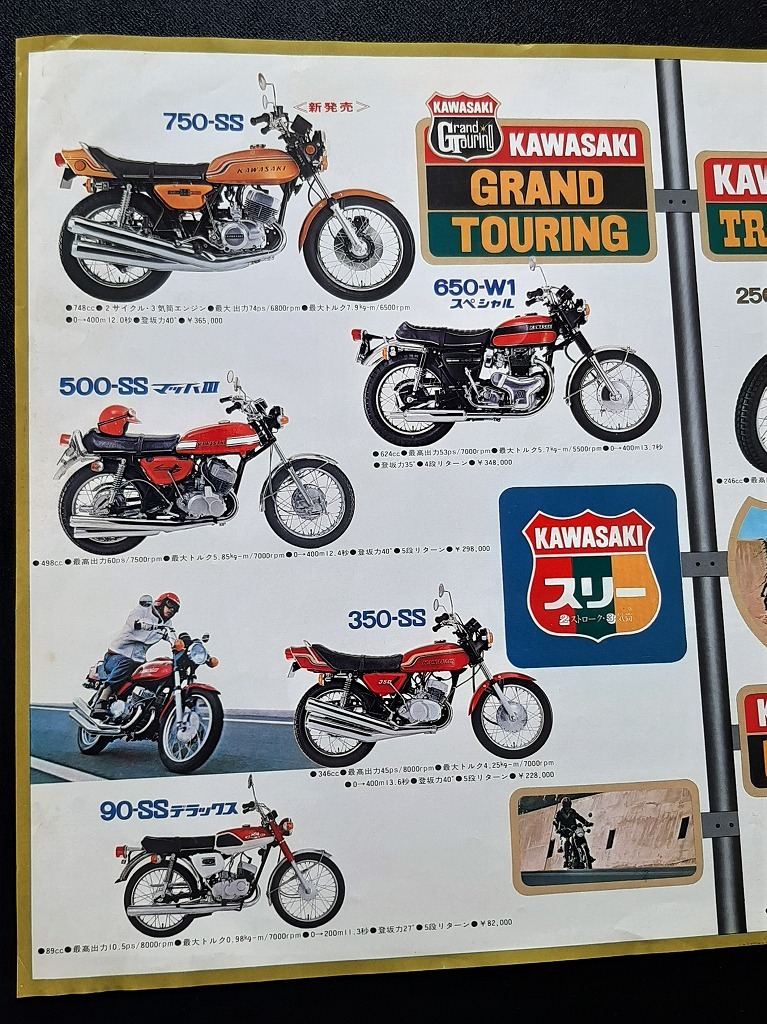 じゃじゃ馬 カワサキ トリプル !! マッハⅢ H1SS H2SS 大判 製品案内 