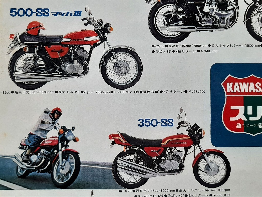 じゃじゃ馬 カワサキ トリプル !! マッハⅢ H1SS H2SS 大判 製品案内 