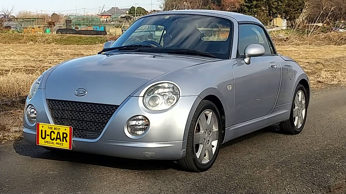 埼玉発 L880K コペン AT 車検無し オープンカー シルバー 走行115900 