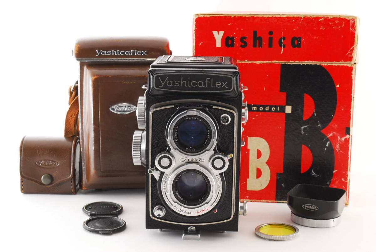 yashicaflex ヤシカ 二眼レフカメラ C型 f3.5 80mm #55 ☆貴重 元箱
