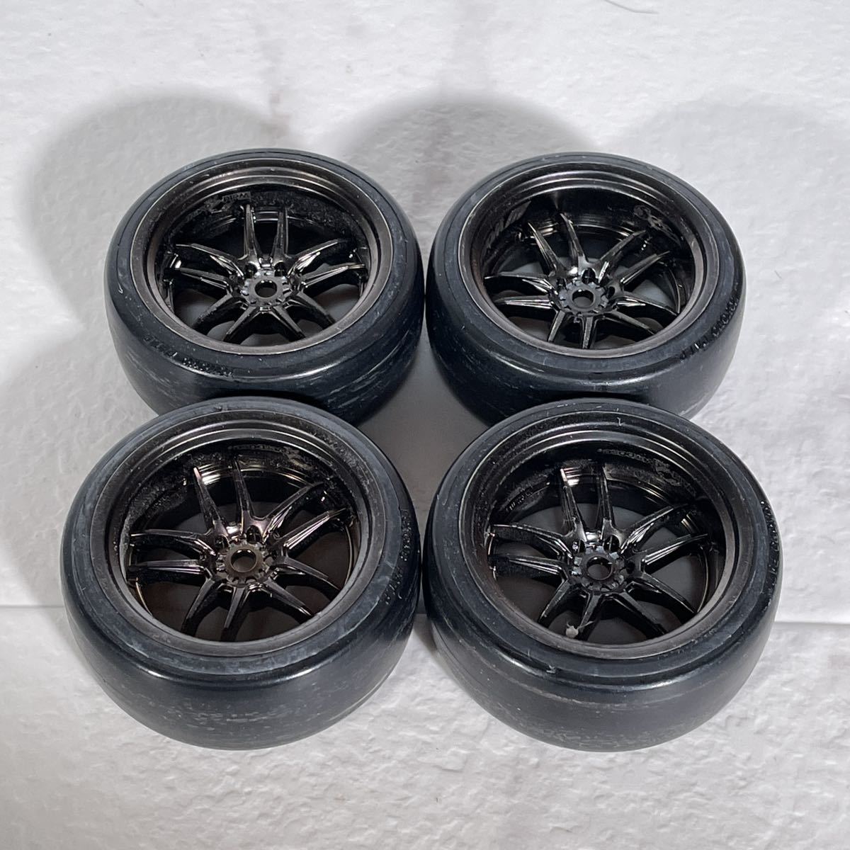 ○OVERDOSE ドリフトホイールセット 中古 WORK ラジコン ドリフト