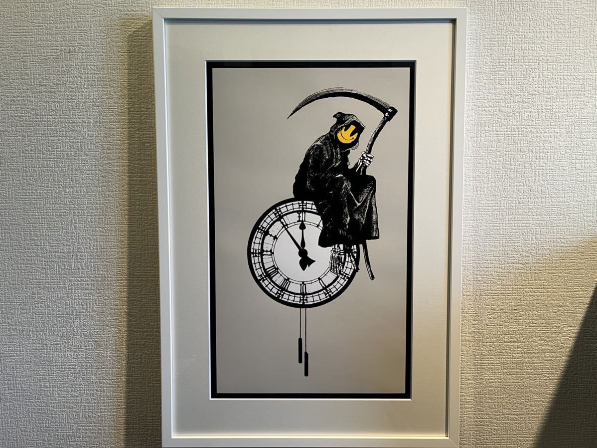 Banksy バンクシー Grin Reaper レプリカ 版画 シルクスクリーン 売買されたオークション情報 Yahooの商品情報をアーカイブ公開 オークファン Aucfan Com