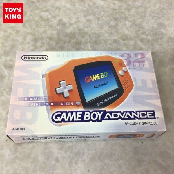 1円～ 動作確認済 ゲームボーイアドバンス 本体 AGB-001 オレンジ /GBA 