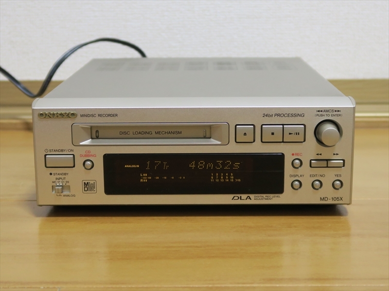 ONKYO INTEC205 MDデッキ MD-105X 動作良好 中古即決 ONKYO INTEC205 MD-105X 整備済美品 MD-105AX -