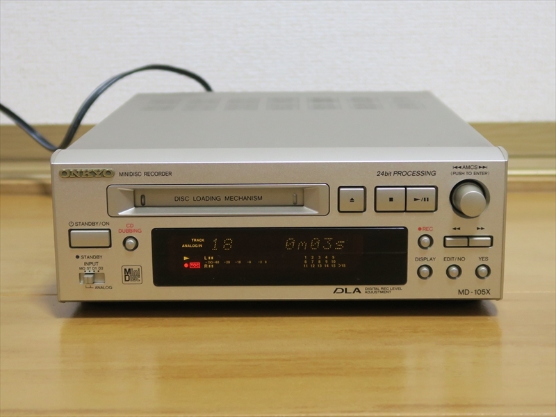 ONKYO INTEC205 MDデッキ MD-105X 動作良好 中古即決 ONKYO INTEC205 MD-105X 整備済美品 MD-105AX -
