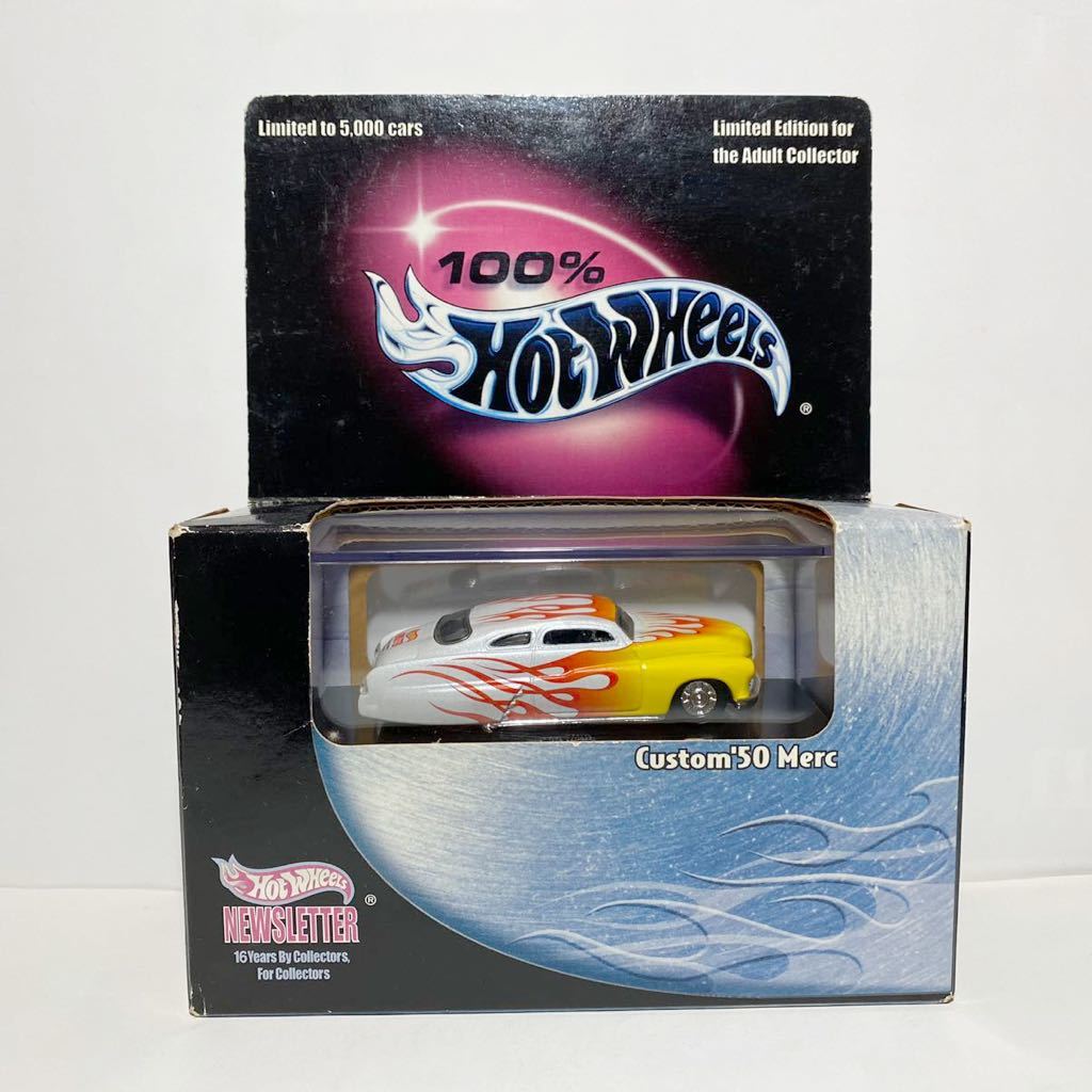 激レア！ホットウィール ホットウィール 1/64 100% Hot Wheels NEWSLETTER Custom '50 MERC マーキュリー 激レア ホットウィール 100% COOL&CUSTOM III コルベット
