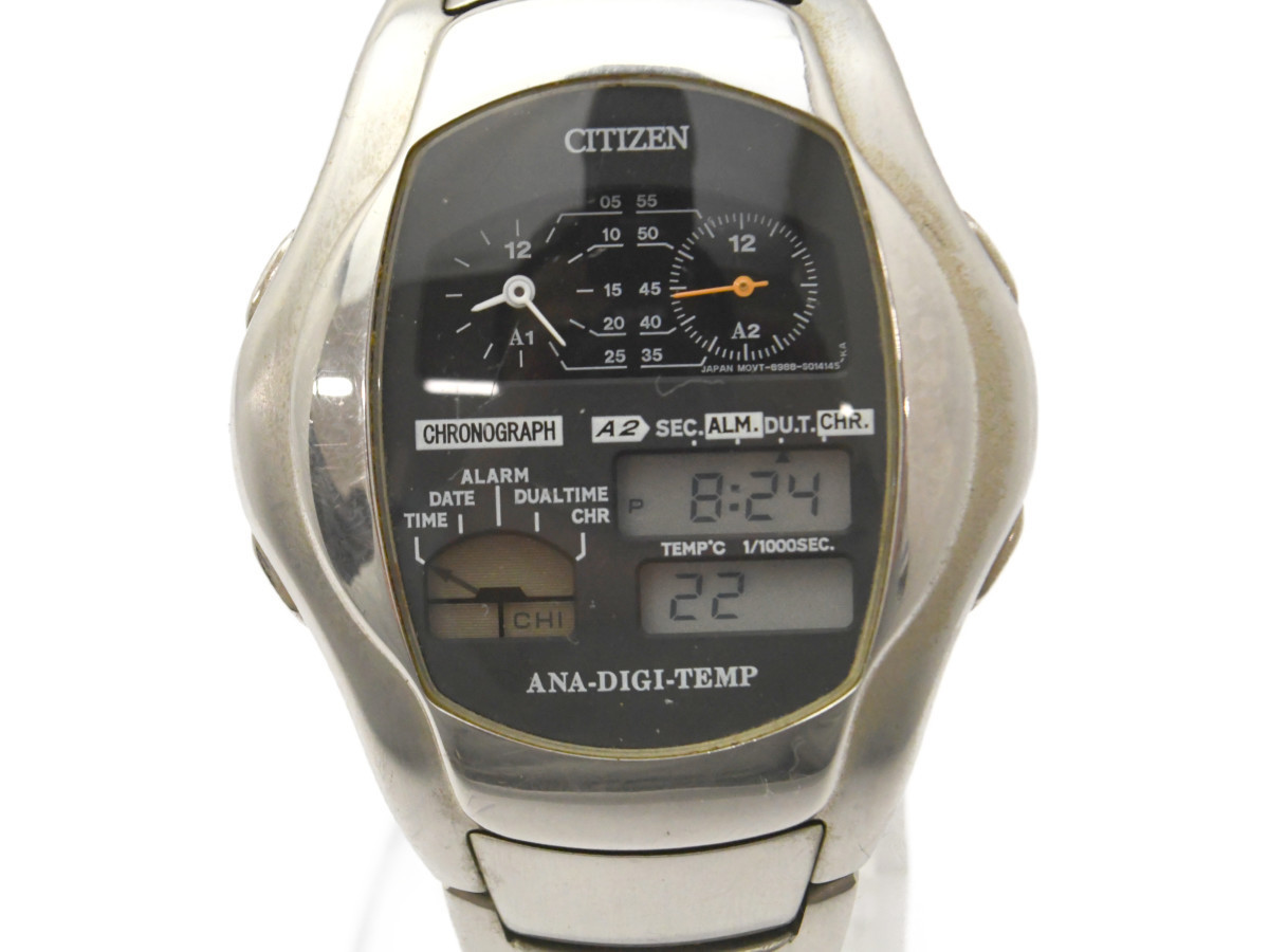 CITIZEN アナデジテンプ 8989 稼働品 【公式通販】