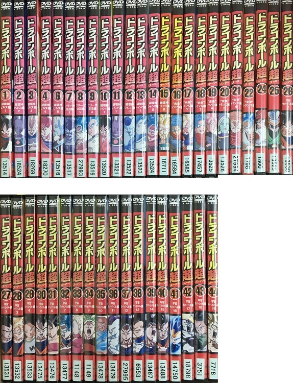 本物保証，定番 it-3514i DVD ドラゴンボール超 スーパー 全44巻中5 23巻抜け 計42本セット 44巻ジャケット傷み有り レンタル落ち アニ(た行)｜売買されたオークション情報、yahooの商品情報をアーカイブ公開 - オ た行