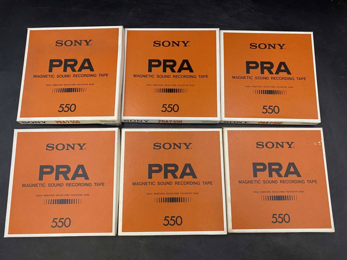 SONY オープンリールテープ PRA-52-185 10本セット　元箱付き SONY PRA-7-550 7号オープンリールテープ Sony オープンリールテープ