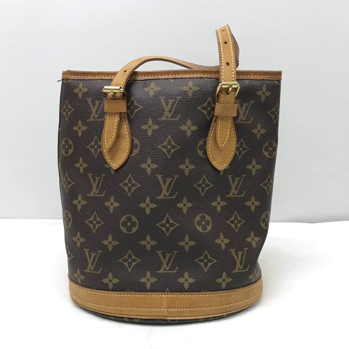F853 LOUIS VUITTON ルイヴィトン モノグラム プチバケットPM M42238 