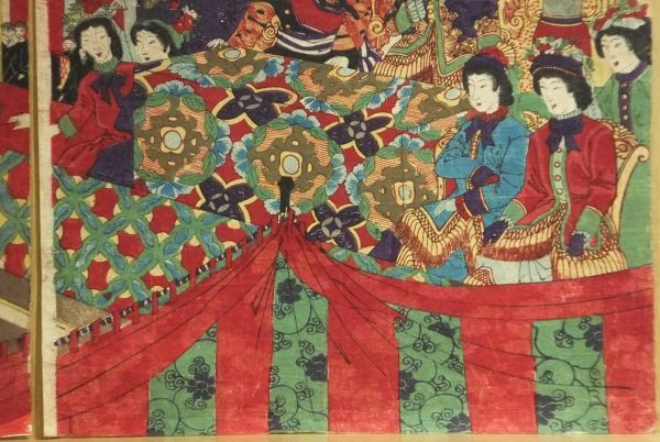 チャリネ大曲馬御遊覧ノ図」 楊洲周延(橋本直義)筆 明治19年小宮昇平版 