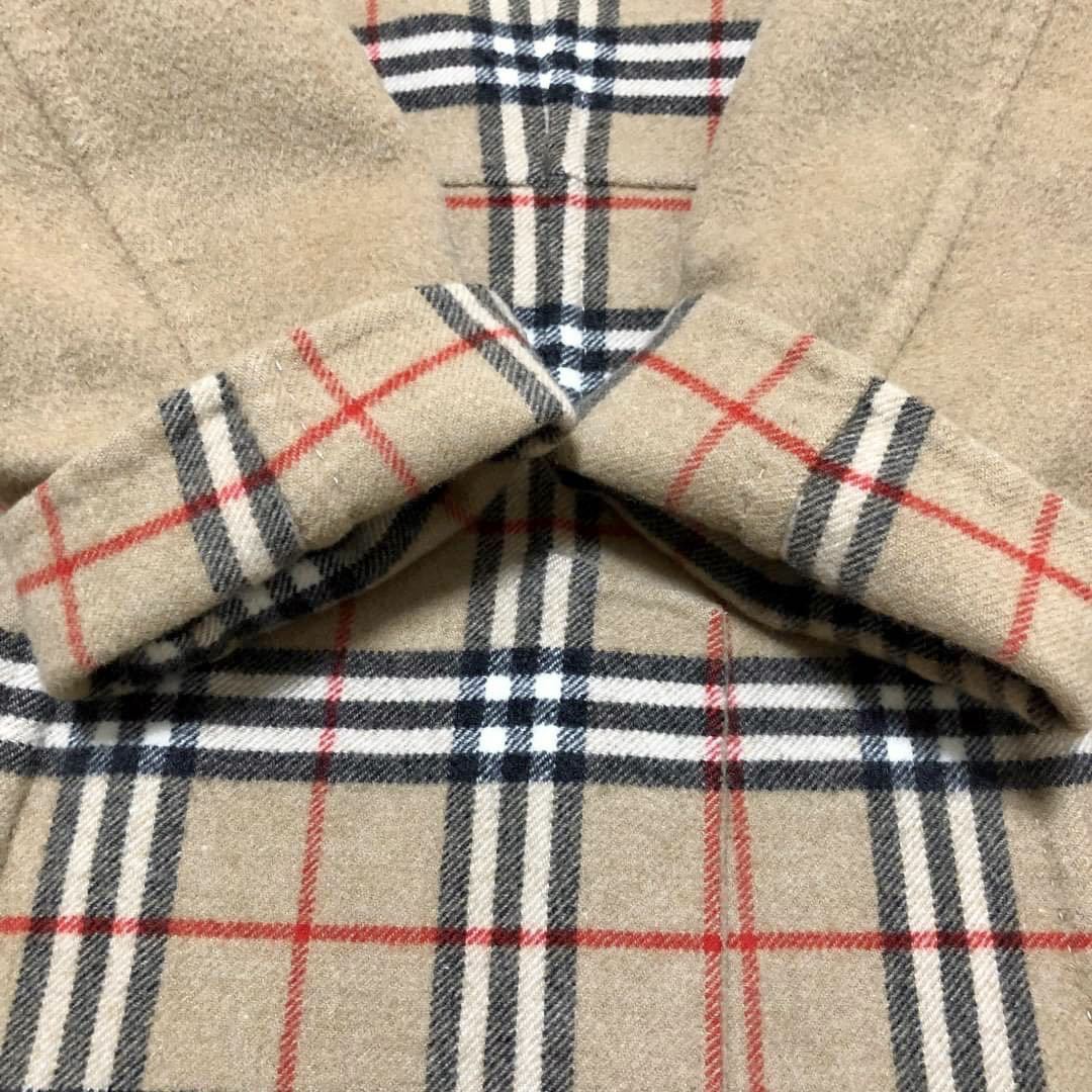 在庫限り、特価 BURBERRY LONDON カシミヤ ウール キャメル メガ